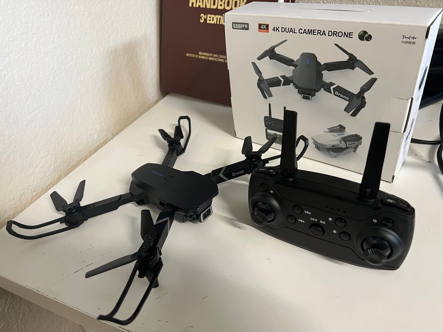 Foldable Helicopter RC Drone With 1080P HD 4K Video Camera