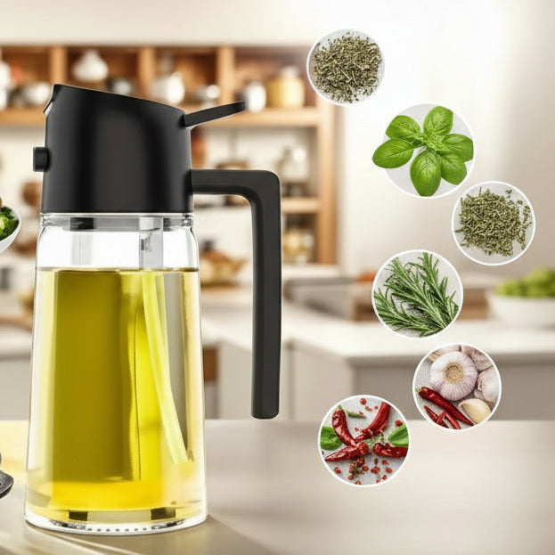 2-In-1 Oil Dispenser - Spray & Pour