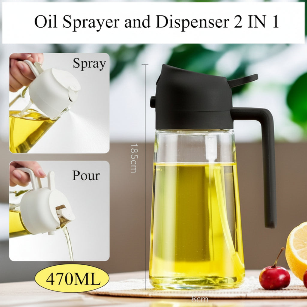 2-In-1 Oil Dispenser - Spray & Pour