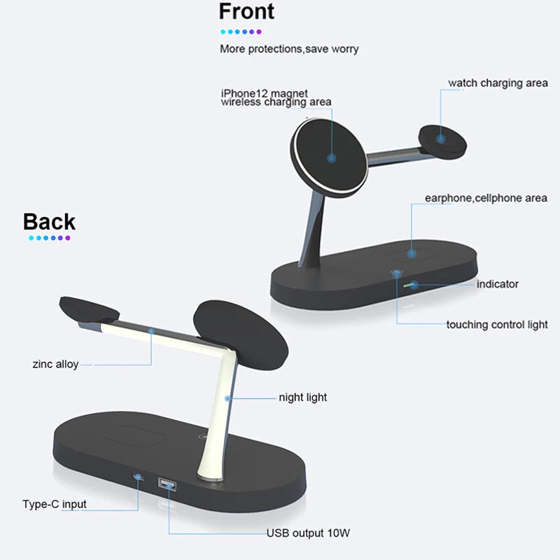 3 in 1 Wireless Charger Stand For Apple Products