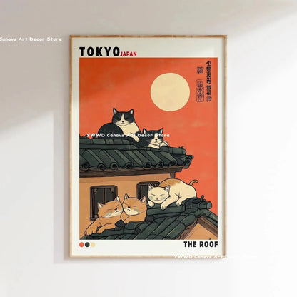 Vibrant Japanese Canvas Wall Art