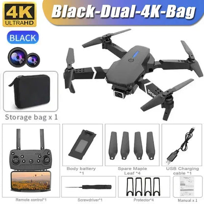 Foldable Helicopter RC Drone With 1080P HD 4K Video Camera