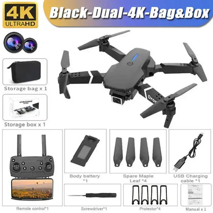 Foldable Helicopter RC Drone With 1080P HD 4K Video Camera