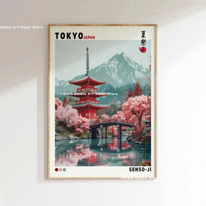 Vibrant Japanese Canvas Wall Art