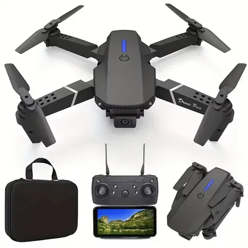 Foldable Helicopter RC Drone With 1080P HD 4K Video Camera