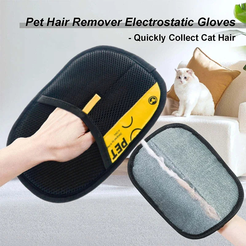 Electrostatic Pet Hair Removal Gloves
