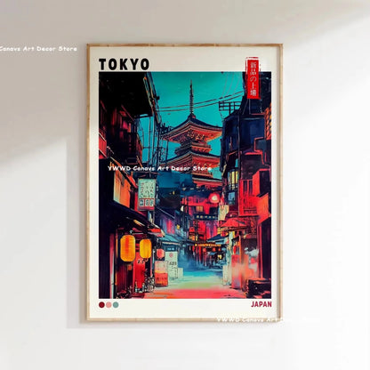Vibrant Japanese Canvas Wall Art