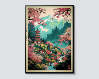 Vibrant Japanese Canvas Wall Art