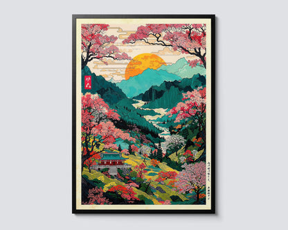 Vibrant Japanese Canvas Wall Art