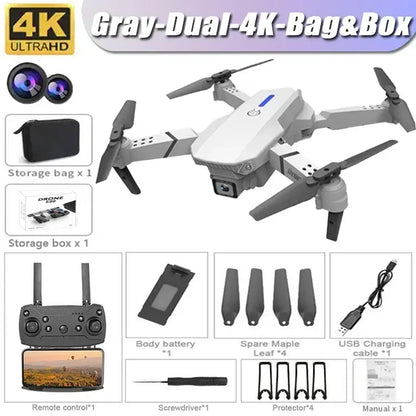 Foldable Helicopter RC Drone With 1080P HD 4K Video Camera